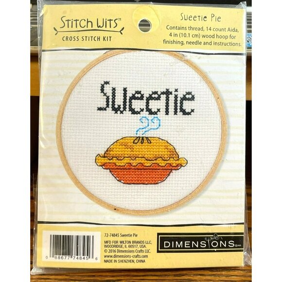 Cross Stitch Kit Dimensions Sweetie Pie Stitch Wits #72-74845 New Sealed - Picture 5 of 5